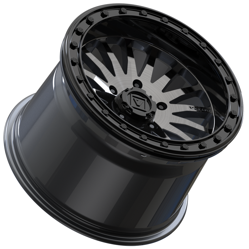 Load image into Gallery viewer, V06 BEADLOCK 15X10 +25 5X114.3 BRUSHED GUNMETAL
