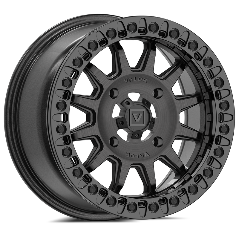 Load image into Gallery viewer, V09 BEADLOCK 15X7 +40 4X156 BRUSHED CHARCOAL

