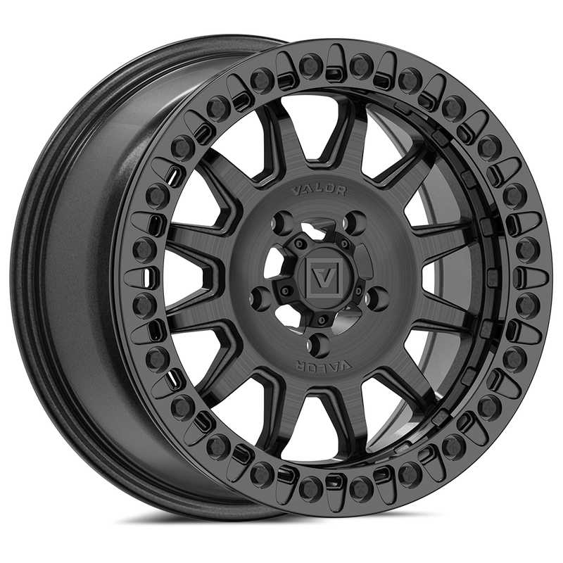 Load image into Gallery viewer, V09 BEADLOCK 15X7 +40 5X114.3 BRUSHED CHARCOAL
