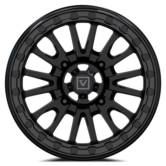 V16 BEADLOCK 15X8 -12MM 4X137 SATIN BLACK