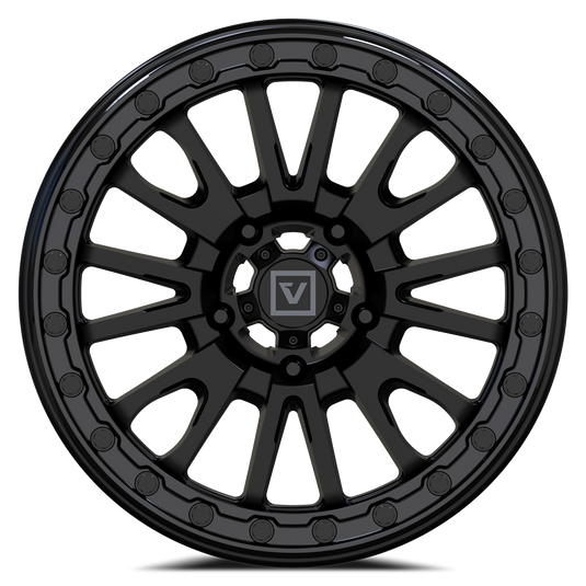 V16 BEADLOCK 15X8 -12MM 5X114.3 SATIN BLACK