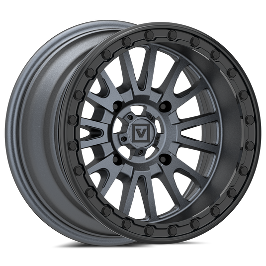 V16 BEADLOCK 15X8 -12MM 4X137 SATIN GUNMETAL