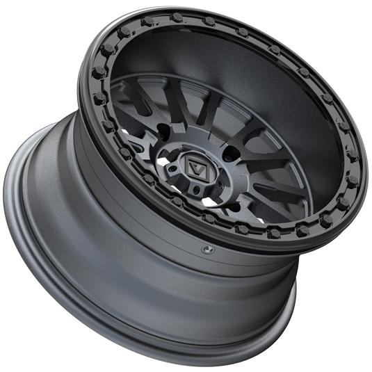 V16 BEADLOCK 15X8 -12MM 4X137 SATIN GUNMETAL