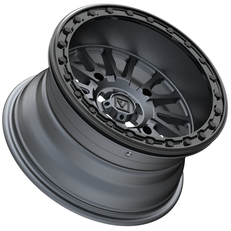 Load image into Gallery viewer, V16 BEADLOCK 15X8 -12MM 4X156 SATIN GUNMETAL

