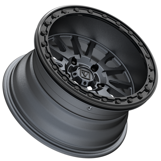 V16 BEADLOCK 15X8 -12MM 5X114.3 SATIN GUNMETAL