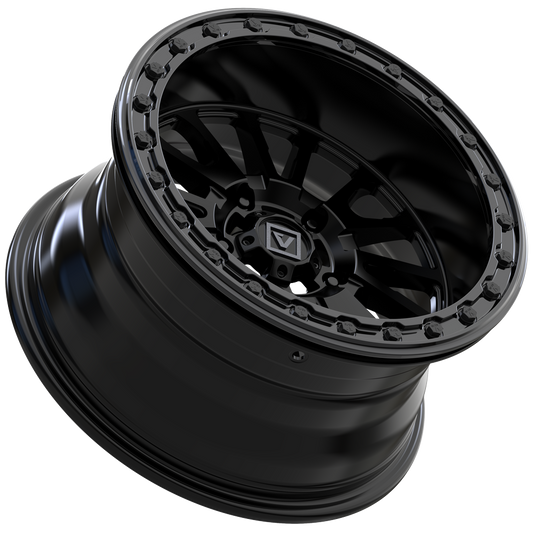 V16 BEADLOCK 15X8 -12MM 5X114.3 SATIN BLACK