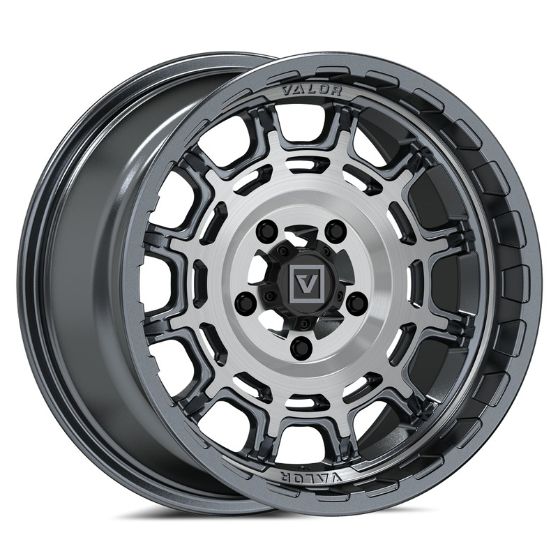 Load image into Gallery viewer, V17 15X8 +10MM 5X114.3 BRUSHED GUNMETAL
