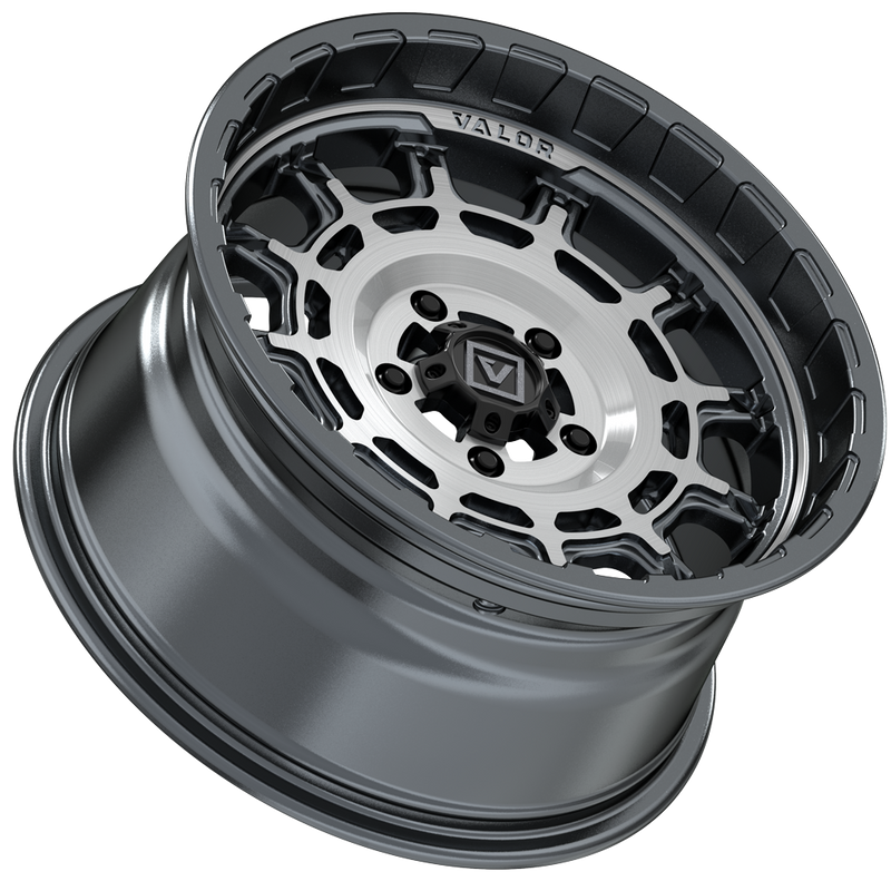 Load image into Gallery viewer, V17 15X8 +10MM 5X114.3 BRUSHED GUNMETAL
