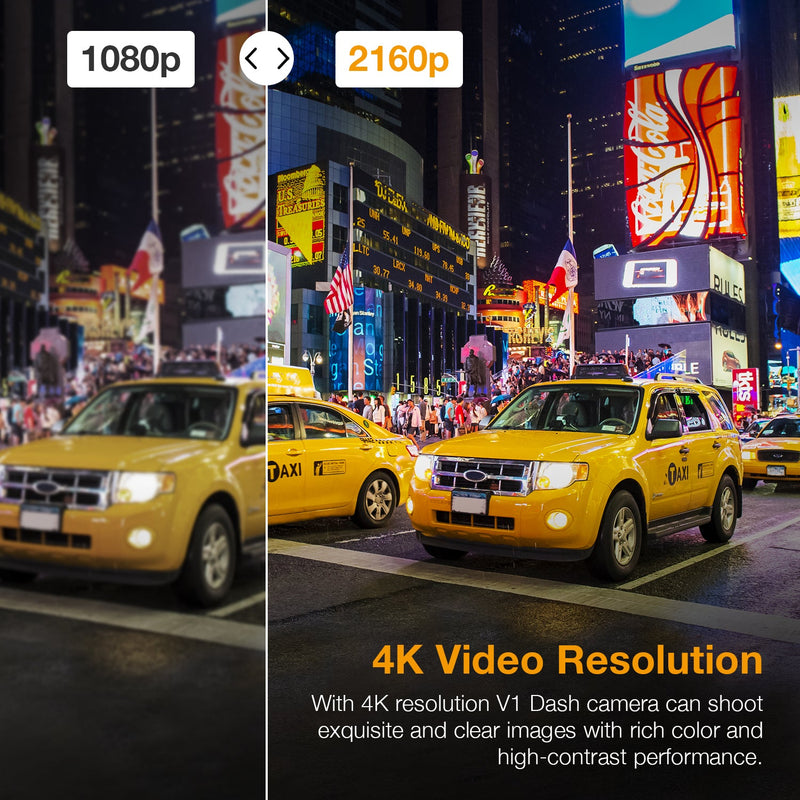 Load image into Gallery viewer, Rexing V1-4K Ultra HD Car Dash Cam w/ Built-in GPS Logger, Wi-Fi, and CPL Filter Included
