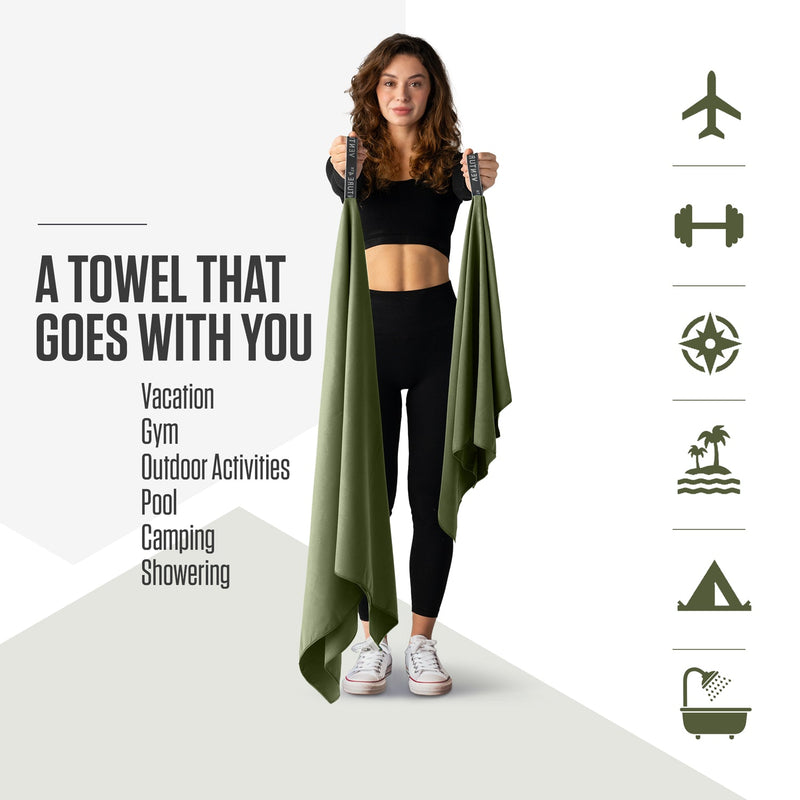 Load image into Gallery viewer, Microfiber Quick Dry Travel Towel
