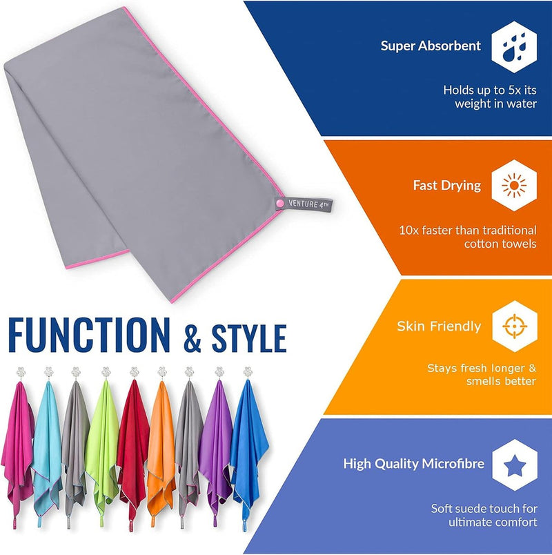 Load image into Gallery viewer, VENTURE 4TH Quick Dry Microfiber Towel
