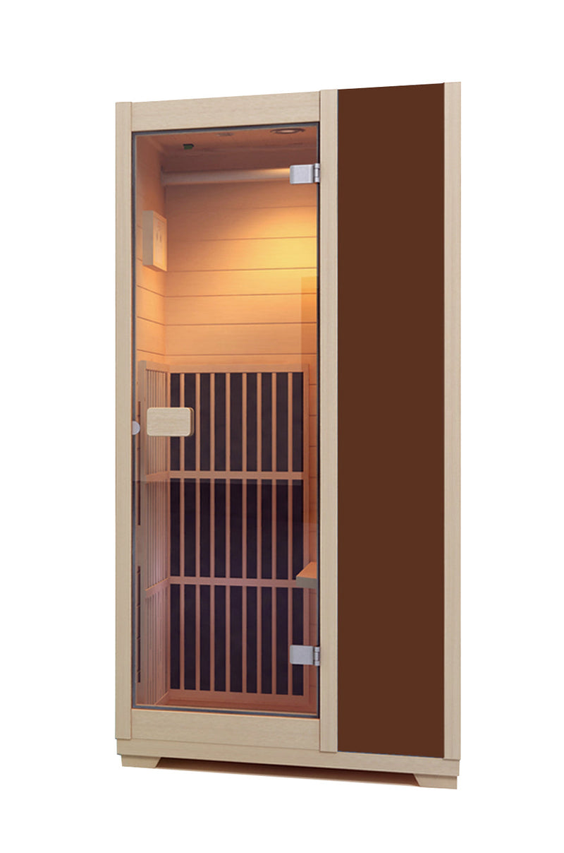 Load image into Gallery viewer, Blisspod | Vienna | Far Infrared Sauna | Canadian Hemlock Very Low EMF | 72.8"H x 35.4"W x 25.6"D | 1 Person
