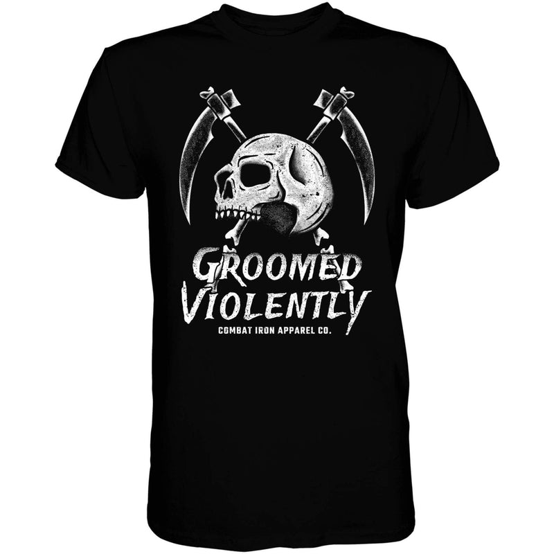Load image into Gallery viewer, Groomed Violently Skull Men&#39;s T-Shirt
