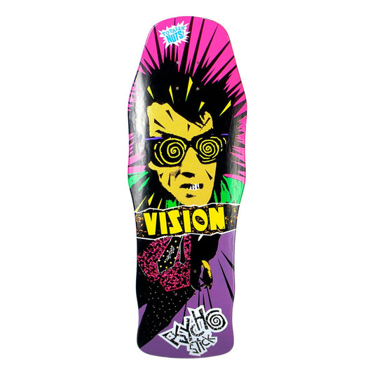 Vision Original Psycho Stick Skateboard Deck - 10″ Purple