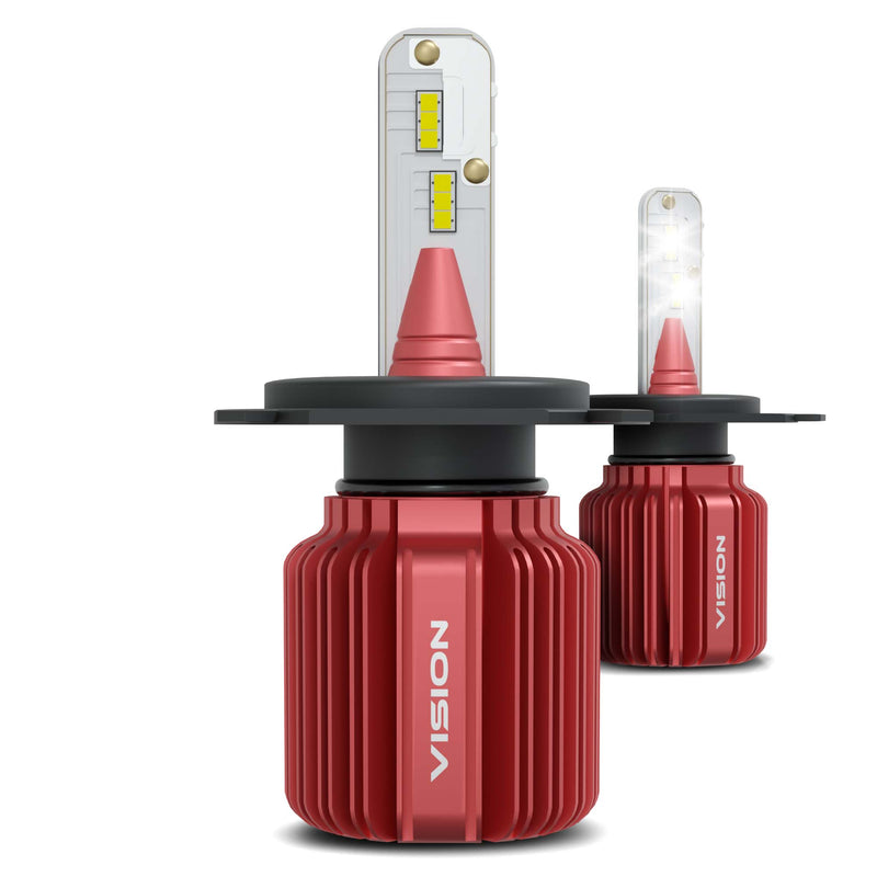 Load image into Gallery viewer, VISION H4 High/Low CSP LED Conversion Kit 6500K White 8000/5000 Lumens 50/30 Watts
