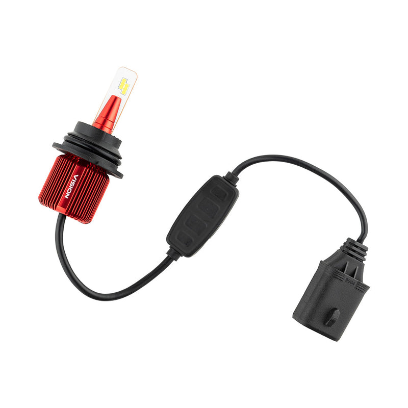 Load image into Gallery viewer, VISION 9004 High/Low CSP LED Conversion Kit 6500K White 8000/5000 Lumens 50/30 Watts
