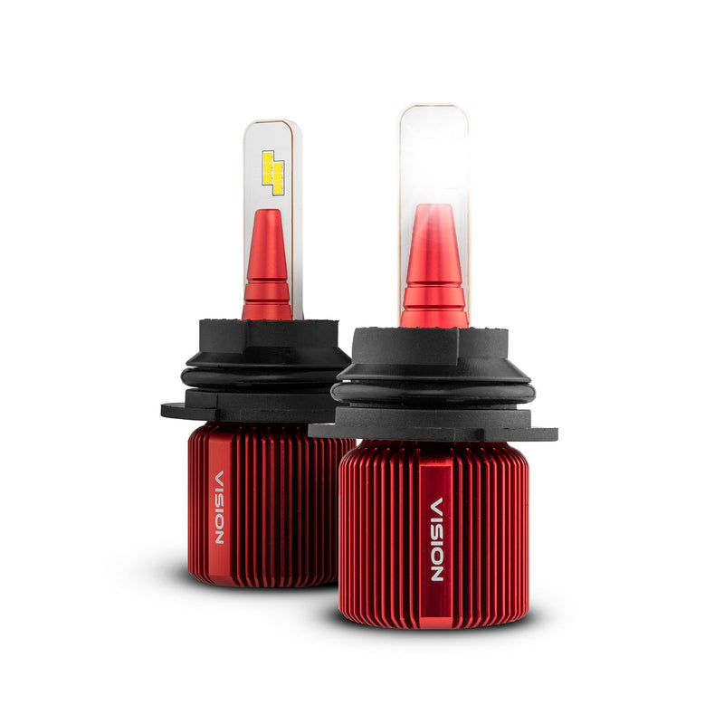 Load image into Gallery viewer, VISION 9007 High/Low CSP LED Conversion Kit 6500K White 8000/5000 Lumens 50/30 Watts
