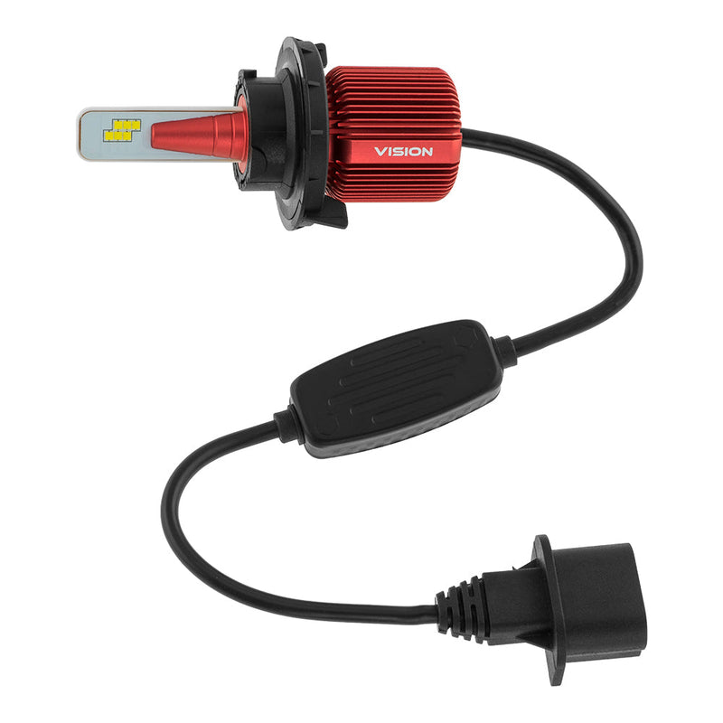 Load image into Gallery viewer, VISION H13 High/Low CSP LED Conversion Kit 6500K White 8000/5000 Lumens 50/30 Watts
