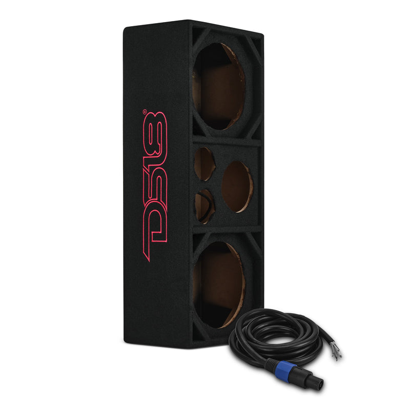 Load image into Gallery viewer, Dual 10” + Dual 4” Tweeter + 2” Driver Ported Empty Voceteo Enclosure | Speakon-Ready
