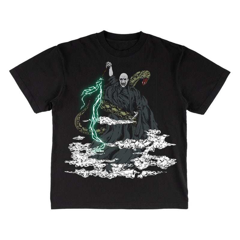 Load image into Gallery viewer, Welcome x Harry Potter Voldemort Boxy Garment-Dyed Tee - Black
