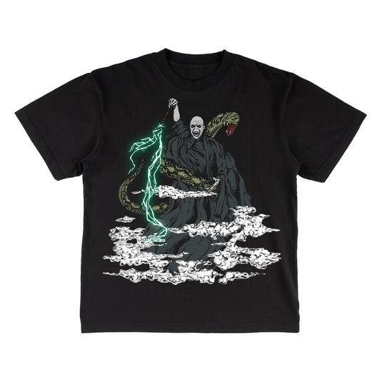Welcome x Harry Potter Voldemort Boxy Garment-Dyed Tee - Black
