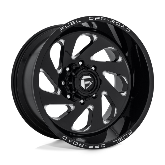 Fuel 1 Pc D637 Vortex Gloss Black Milled
