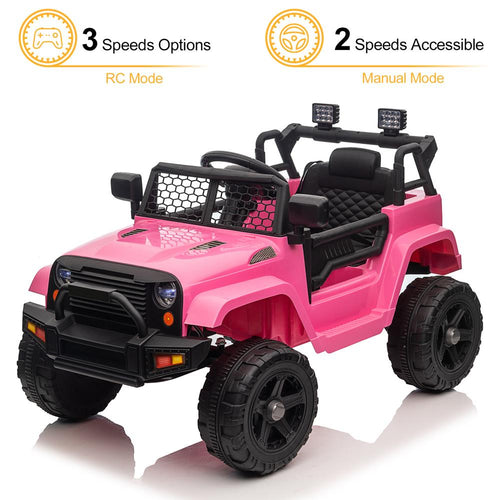 Premium 12V Electric Kids Ride On Car Truck with 2.4G Remote - Up to 8-12 Hours of Playtime