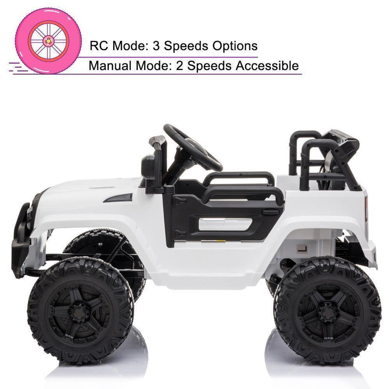 Load image into Gallery viewer, Electric Ride-On Car Truck for Kids with MP3, LED Lights, and Remote Control - 3 Speed Options
