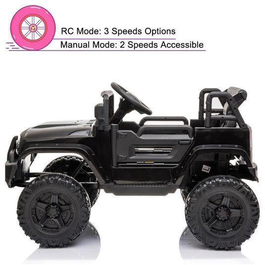 Electric Ride-On Truck for Kids with LED Lights, MP3 Player, and Remote Control