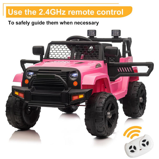 3-in-1 Electric Ride On Car Truck with 3 Speed RC Mode - Supports up to 62lbs