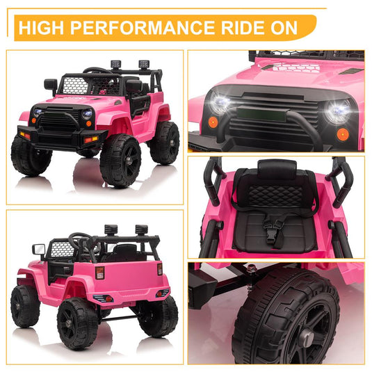 3-in-1 Electric Ride On Car Truck with 3 Speed RC Mode - Supports up to 62lbs