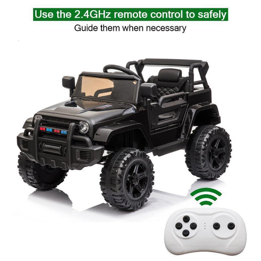 Electric Ride-On Truck for Kids with LED Lights, MP3 Player, and Remote Control