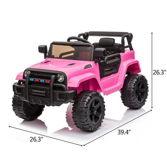 Electric Ride-On Truck for Kids with LED Lights, MP3 Player, and Remote Control