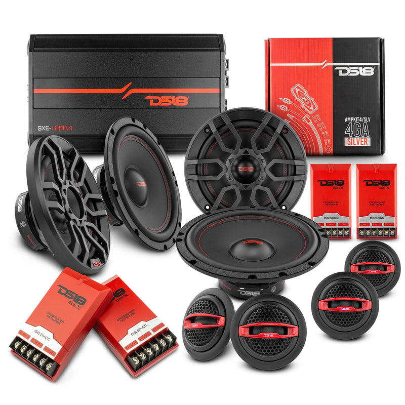 Load image into Gallery viewer, DS18 2008-2019 Honda Accord Front and Back Doors Speakers Good Upgrade/Replacement Package 900 Watts
