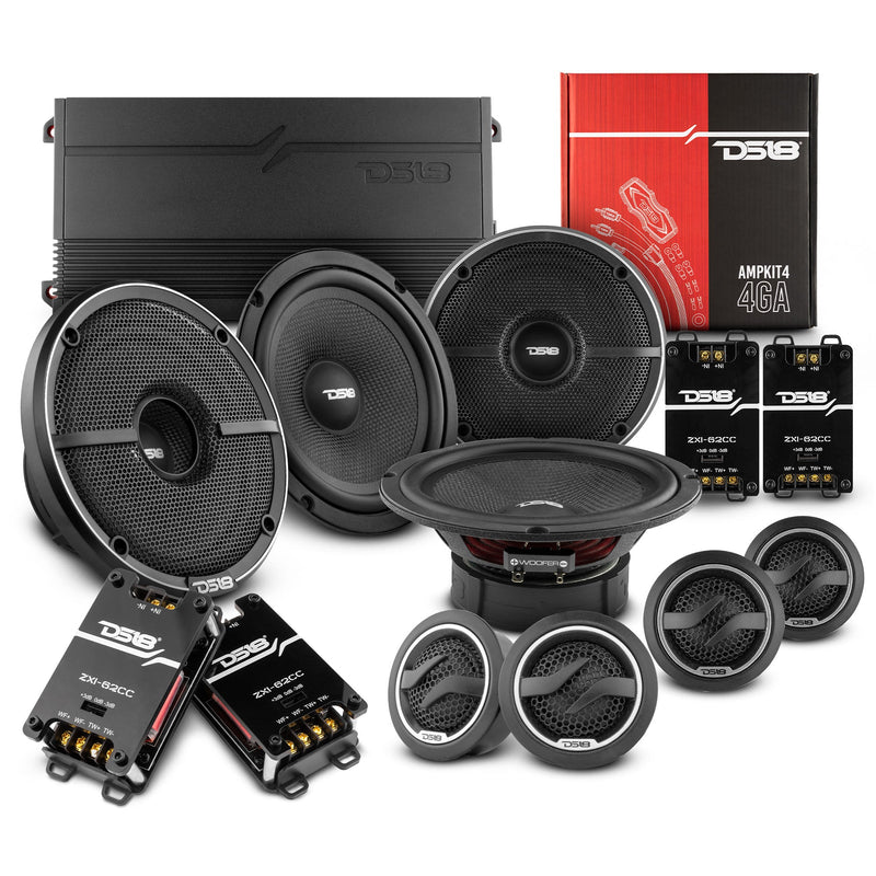 Load image into Gallery viewer, DS18 2006-2020 Honda Civic Front and Back Doors Sedan Speakers Better Upgrade/Replacement Package 1600 Watts
