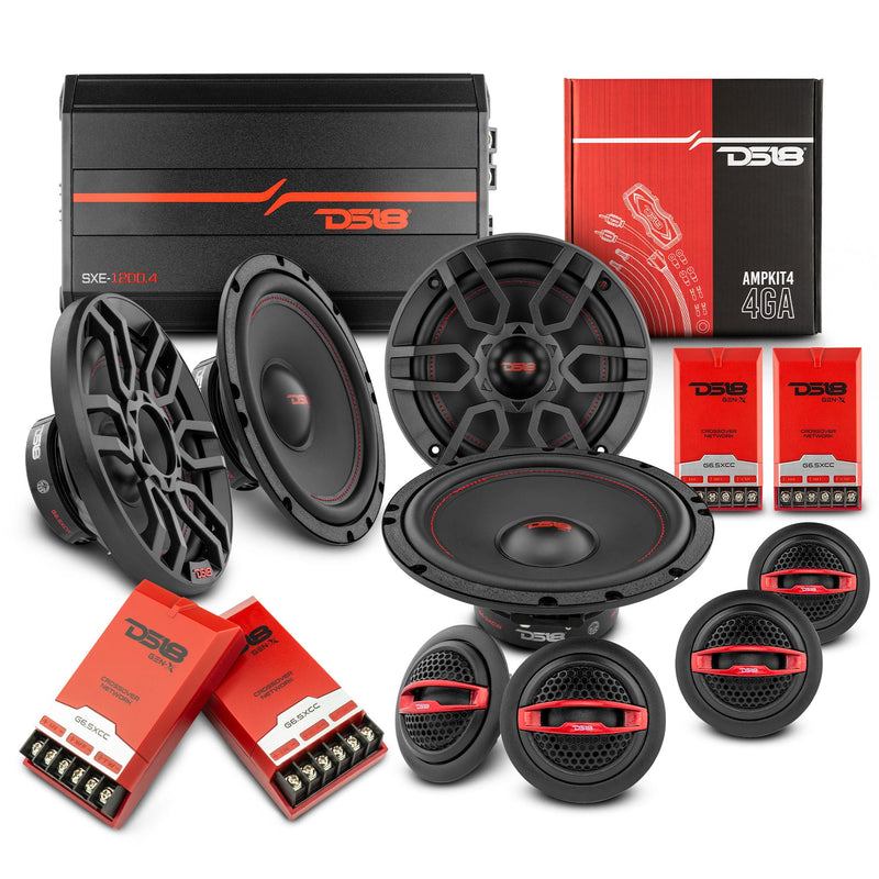 Load image into Gallery viewer, DS18 2006-2020 Honda Civic Front and Back Doors Sedan Speaker Good Upgrade/Replacement Package 900 Watts
