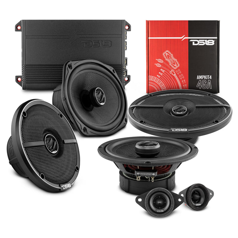 Load image into Gallery viewer, DS18 2008-2019 Toyota Highlander Front and Back Doors Speaker Better Upgrade Package 1600 Watts
