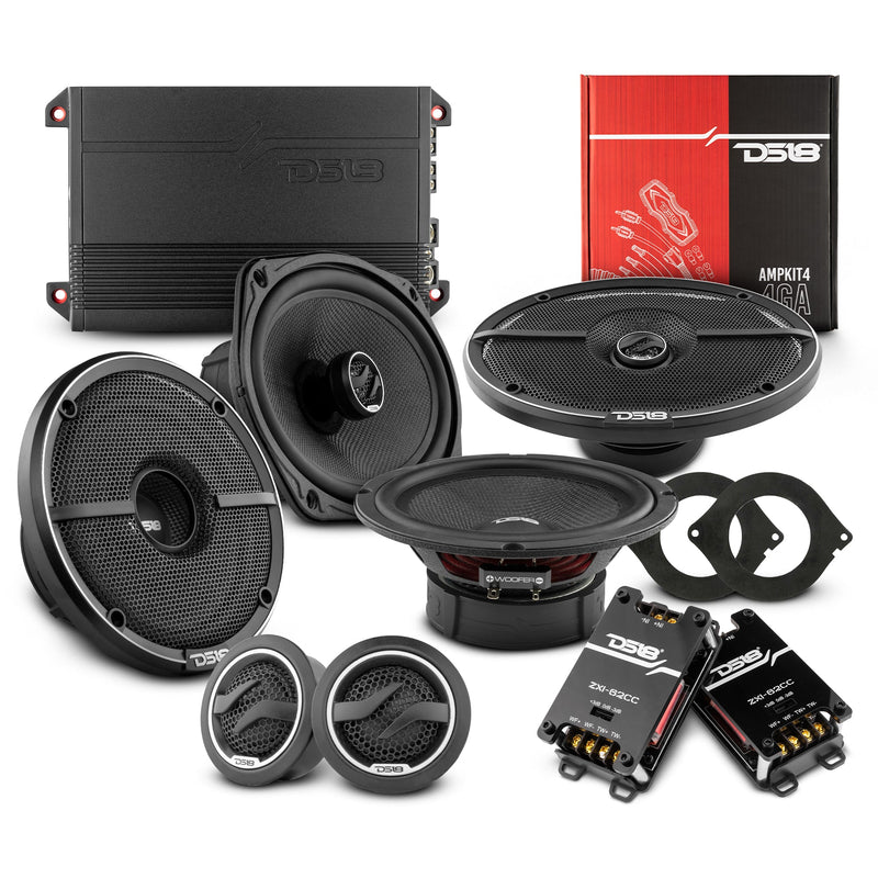 Load image into Gallery viewer, DS18 2012-2021 RAM 3500 Crew and Quad Cab Front and Back Doors Speakers Better Upgrade/Replacement Package 1600 Watts
