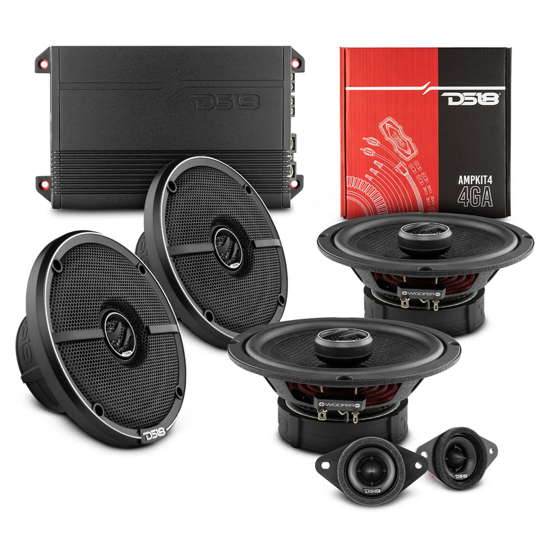 Load image into Gallery viewer, DS18 2014-2018 Toyota RAV4 Front and Back Doors Speakers Best Upgrade/Replacement Package 1600 Watts
