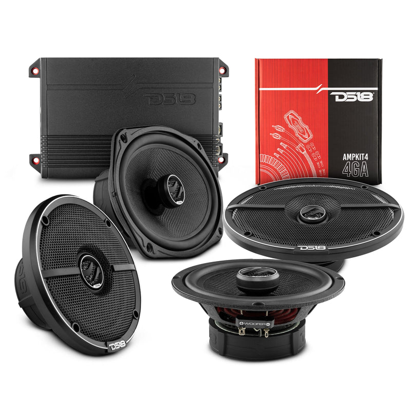 Load image into Gallery viewer, DS18 2015-2020 Chevy Tahoe Front and Back Doors Speakers Good Upgrade/Replacement Package 1600 Watts
