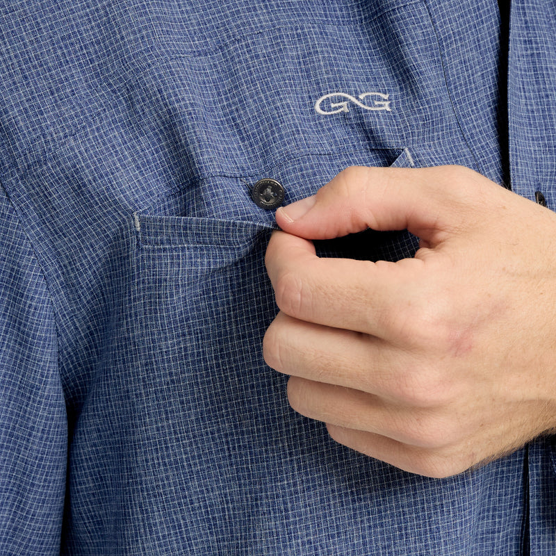 Load image into Gallery viewer, Indigo Maverick Shirt | Long Sleeve
