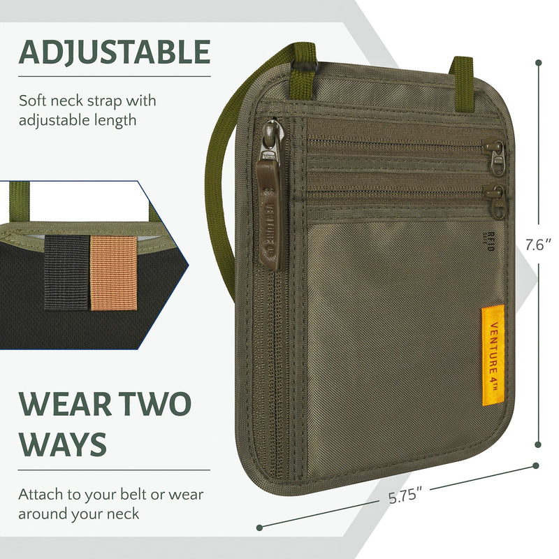 Load image into Gallery viewer, Slim Minimalist Design Travel Neck Wallet
