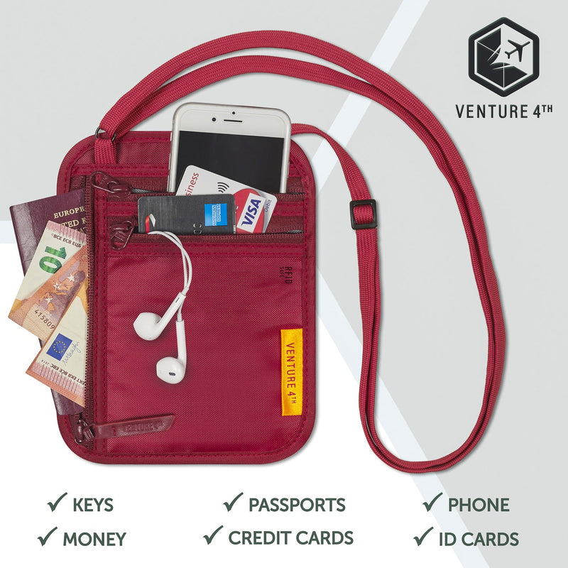 Load image into Gallery viewer, Slim Minimalist Design Travel Neck Wallet

