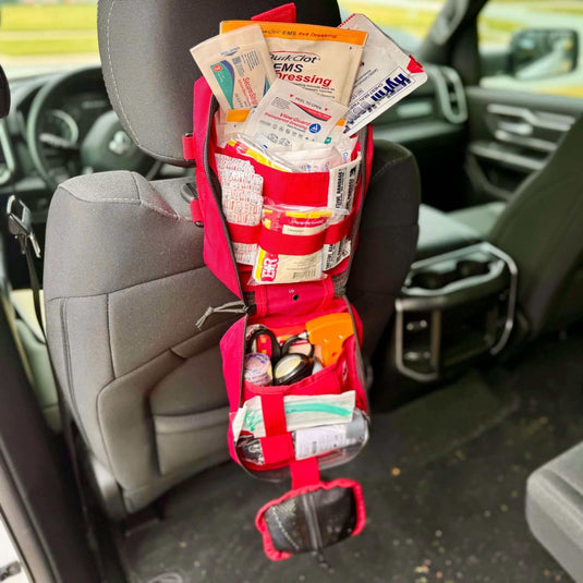 Vehicle Trauma Response Kit w/Trauma Care – Advanced Car First Aid Kit