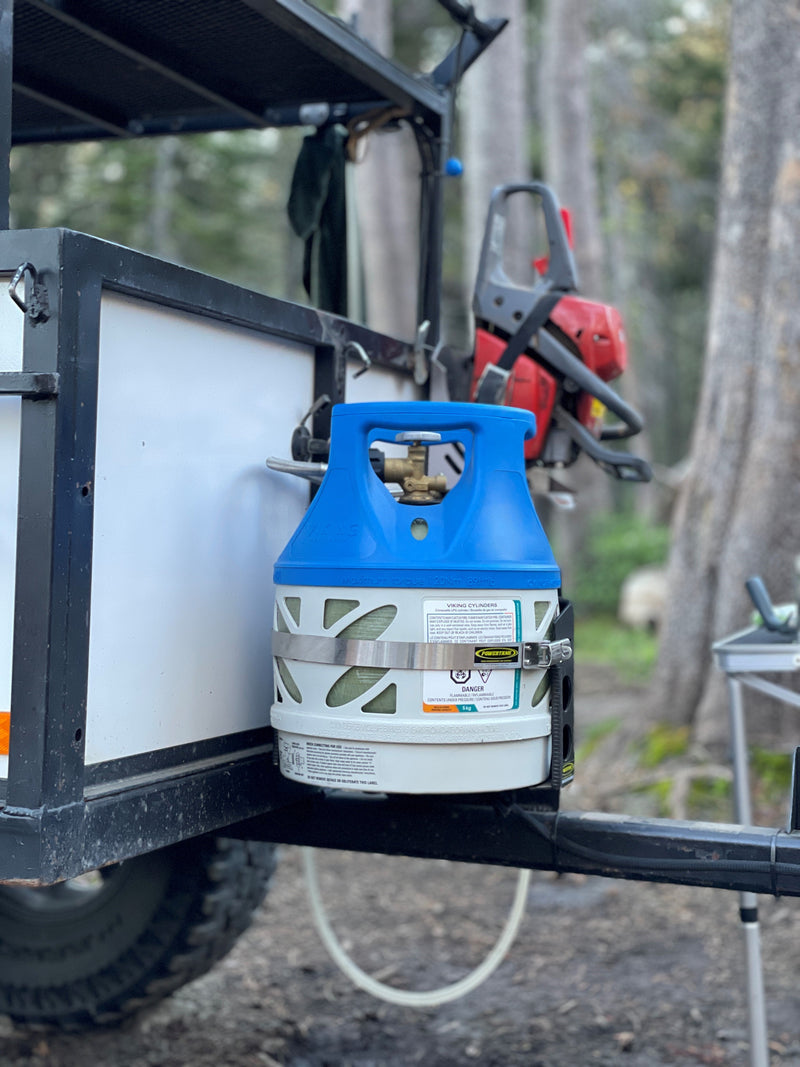 Load image into Gallery viewer, Tor LOCKER Bracket for 11 lb Squatty Propane Tank &amp; 11 lb Viking Composite Tank
