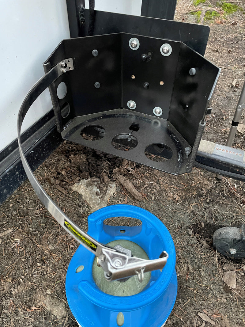 Load image into Gallery viewer, Tor LOCKER Bracket for 11 lb Squatty Propane Tank &amp; 11 lb Viking Composite Tank

