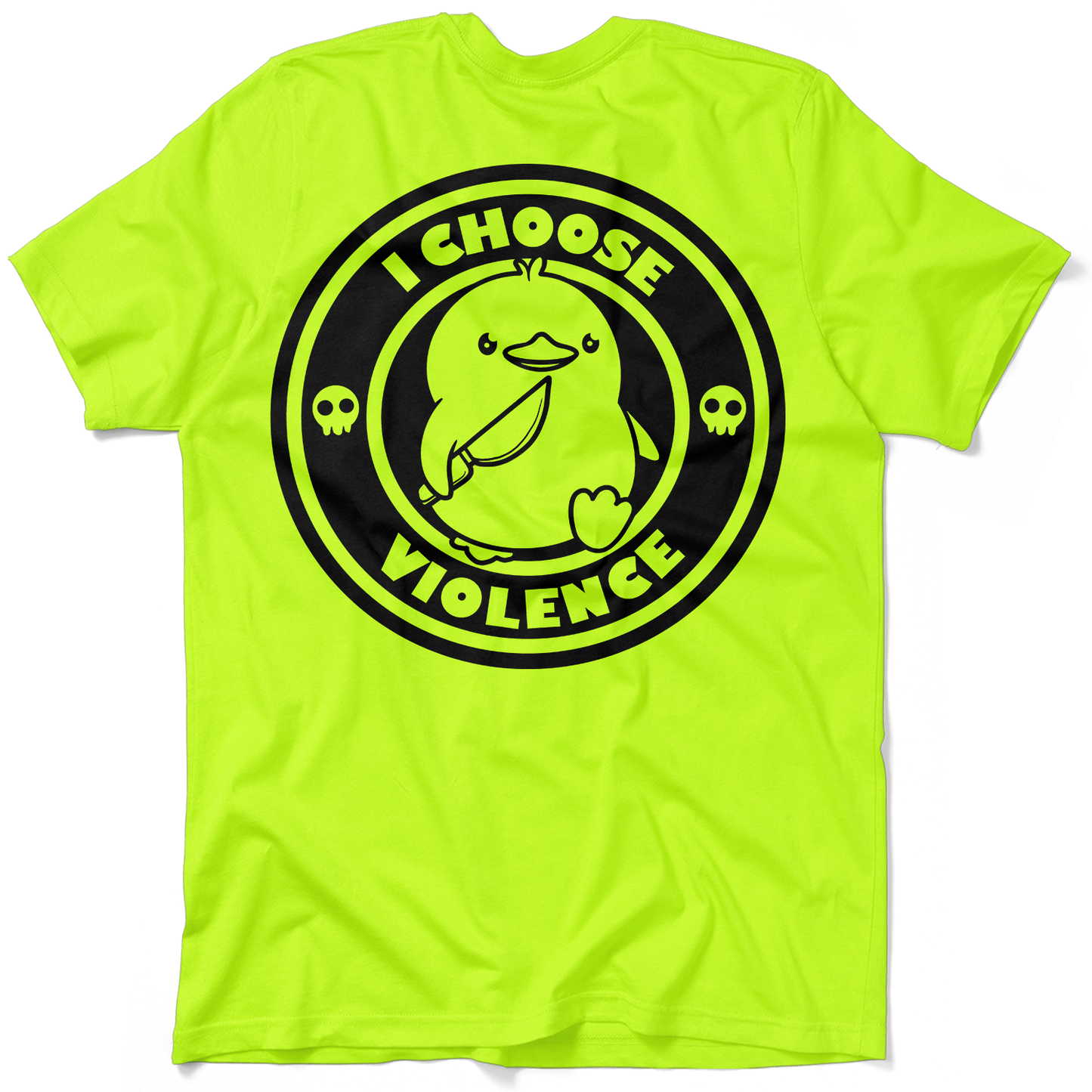 Violence - Safety Yellow Pocket T-Shirt