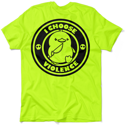 Violence - Safety Yellow Pocket T-Shirt