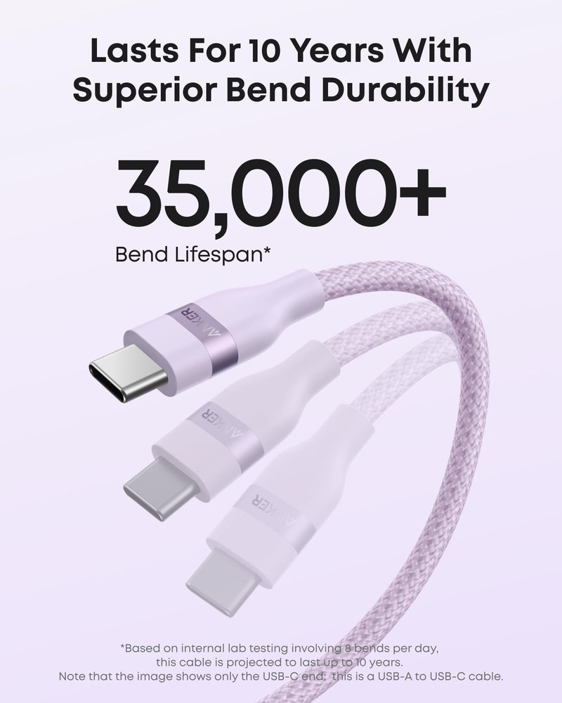 Load image into Gallery viewer, Anker USB-A to USB-C Cable (3 ft / 6 ft, Upcycled-Braided)
