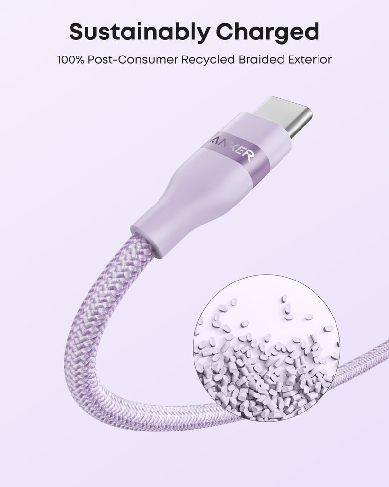 Load image into Gallery viewer, Anker USB-A to USB-C Cable (3 ft / 6 ft, Upcycled-Braided)
